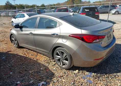 2015 Hyundai Elantra Limited из США, поврежденный, VIN 5NPDH4AE7FH549251